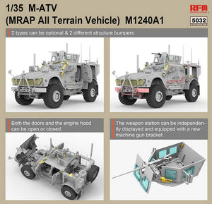 RYE FIELD MODEL (1/35) U.S MRAP All Terrain Vehicle M1240A1 M-ATV With full interior