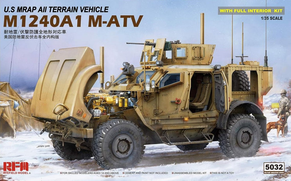 RYE FIELD MODEL (1/35) U.S MRAP All Terrain Vehicle M1240A1 M-ATV With full interior