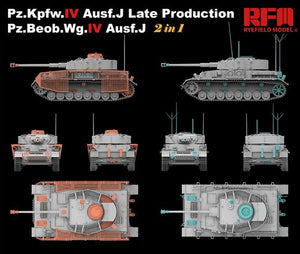 RYE FIELD MODEL Pz.Kpfw.IV Ausf.J Late Production Pz.Beob.Wg.IV Ausf. J 2in1