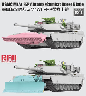 RYE FIELD MODEL (1/35) USMC M1A1 FEP Abrams/Combat Dozer Blade with Workable Track Links
