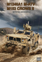 Portada de la caja de la maqueta del vehículo M1240 A1 MATV con sistema M153 Crows II en escala 1:35 de RFM referencia 5052