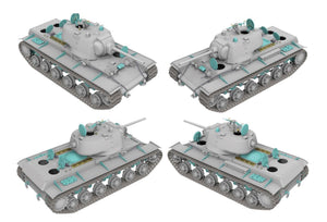 Maquette de char KV-1 à tourelle moulée renforcée (1/35) de Rye Field (1942)