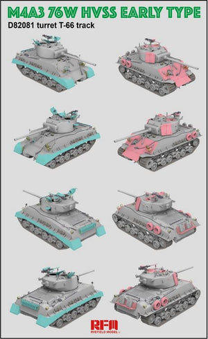 RYE FIELD MODEL (1/35) M4A3 76W HVSS Early Type