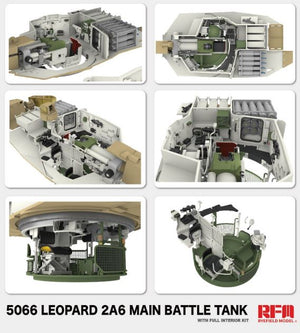 RYE FIELD MODEL (1/35) Carro armato principale Leopard 2A6 con interni completi