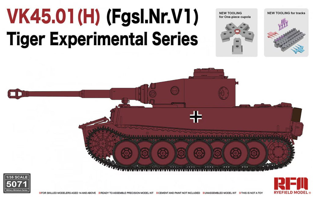 RYE FIELD MODEL (1/35) VK45.01(H) (Fgsl.Nr.V1) Tiger Experimental Series