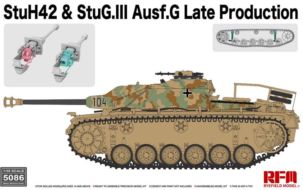 RYE FIELD MODEL (1/35) StuH42 & StuG.III Ausf.G Late Production
