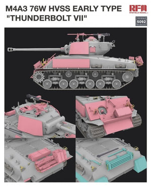 RYE FIELD MODEL (1/35) M4A3 76W HVSS Early Type "Thunderbolt VII"