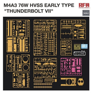 RYE FIELD MODEL (1/35) M4A3 76W HVSS Early Type "Thunderbolt VII"