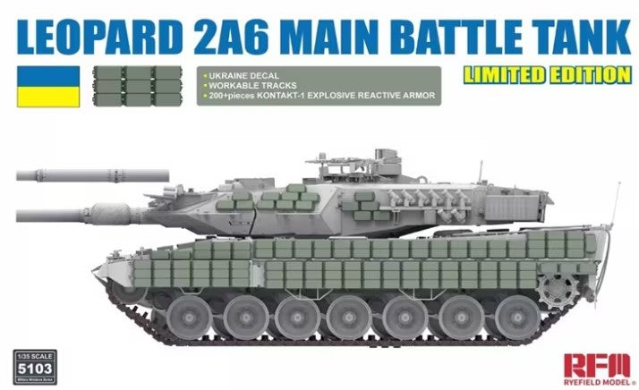 RYE FIELD MODEL (1/35) Leopard 2A6 Main Battle Tank Limited Edition