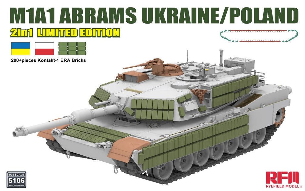 RYE FIELD MODEL (1/35) M1A1 Abrams Ukraine/Poland 2in1 Limited Edition