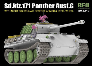 RYE FIELD MODEL (1/35) Sd.Kfz.171 Panther G w/Night Sights and Air Defense Armor & Steel Wheel