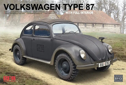 Maquette Rye Field (1/35) Volkswagen Type 87 avec intérieur complet