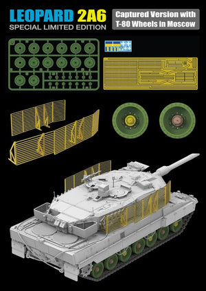 RYE FIELD MODELL (1/35) Leopard 2A6 Erbeutete Version mit T-80 Rädern