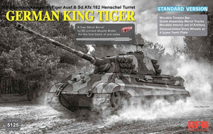 RYE FIELD MODEL (1/35) German King Tiger Panzerkampfwagen VI Tiger Ausf.B Sd.Kfz. 182 Henschel Turret (Standard Version)