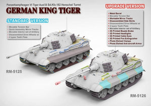 RYE FIELD MODEL (1/35) German King Tiger Panzerkampfwagen VI Tiger Ausf.B Sd.Kfz. 182 Henschel Turret (Standard Version)