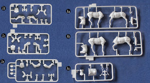 RIICH MODELS (1/35) IF.5 Maschinengewehrwagen 36 - MG Wagen tirée par des chevaux allemands avec Zwillingssockellafette (ZwiSoLa) 36 (3 figurines)