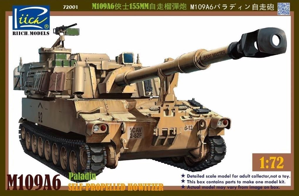 RIICH MODELS (1/72) M109A6 Paladin Self-Propelled Howitzer