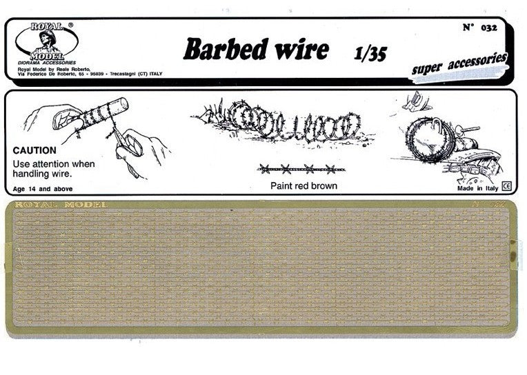 ROYAL MODEL (1/35) Barbed Wire - Stacheldraht