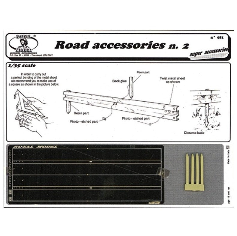 ROYAL MODEL (1/35) Road accessories nº2