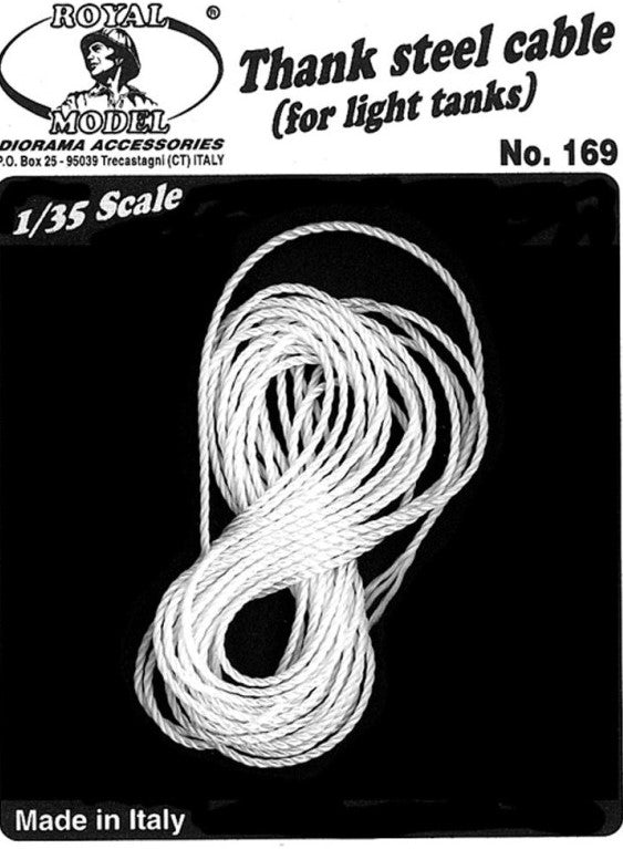 ROYAL MODEL (1/35) Tank Steel Cables No.2 (for light Tanks)