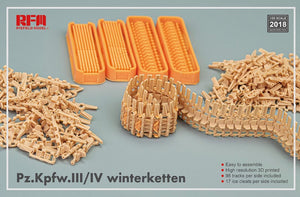 RYE FIELD MODEL (1/35) Workable track links for Pz.III/IV winterketten