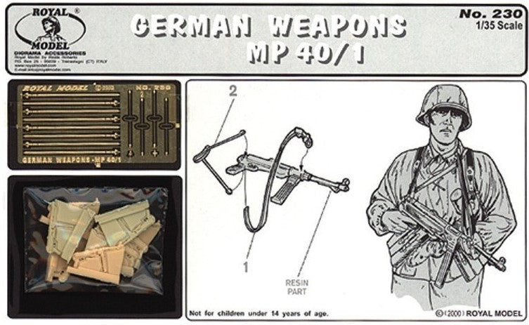 ROYAL MODEL (1/35) German weapons - MP40/1