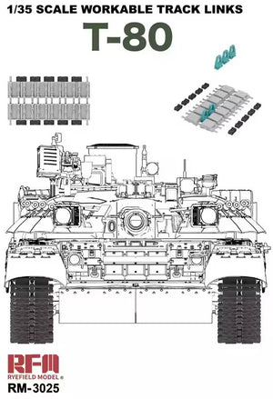 RYE FIELD MODEL (1/35) T-80 Workable Track Links