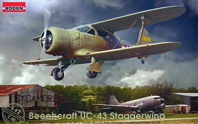 RODEN (1/48) Beechcraft UC-43 Staggerwing
