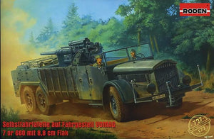RODEN (1/72) Selbstfahrlafette auf Fahrgestell Vomag 7 OR 660 mit 8,8cm Flak