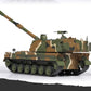 Foto lateral de la maqueta del cañón autopropulsado coreano K9 Thunder en escala 1:35 de Academy referencia 13561