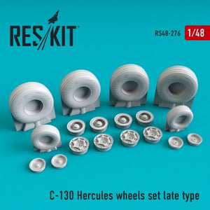 Set de mejora de ruedas para avión C-130 Hércules en escala 1:48 de Reskit referencia RS48-0276