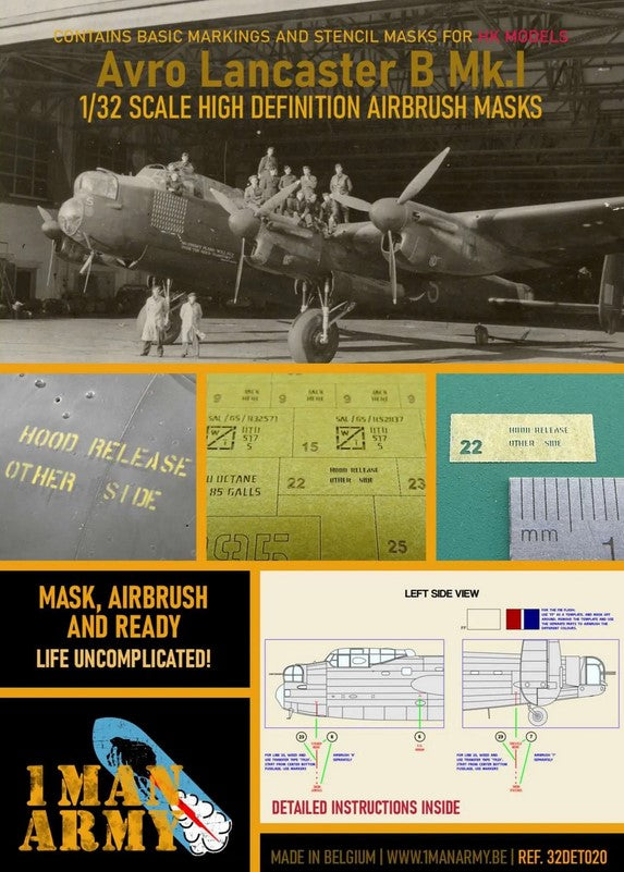 1 MAN ARMY (1/32) Avro Lancaster B Mk. I (32DET020)