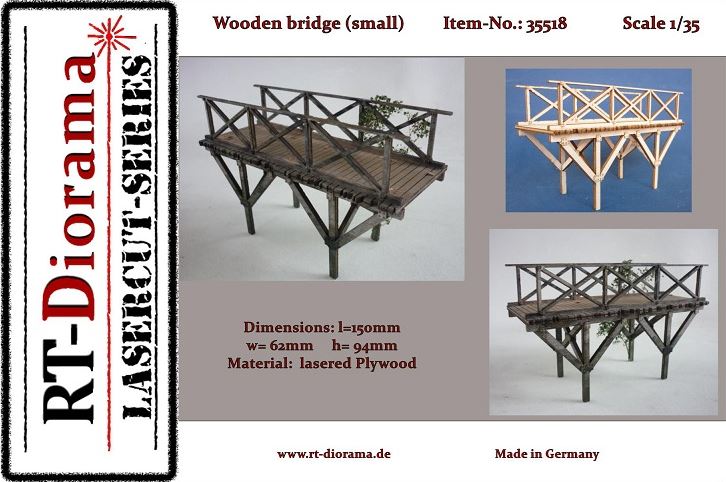 RT DIORAMA (1/35) Small Wooden Bridge