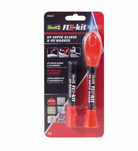 REVELL FIX-kit UV Super Glue & UV Marker