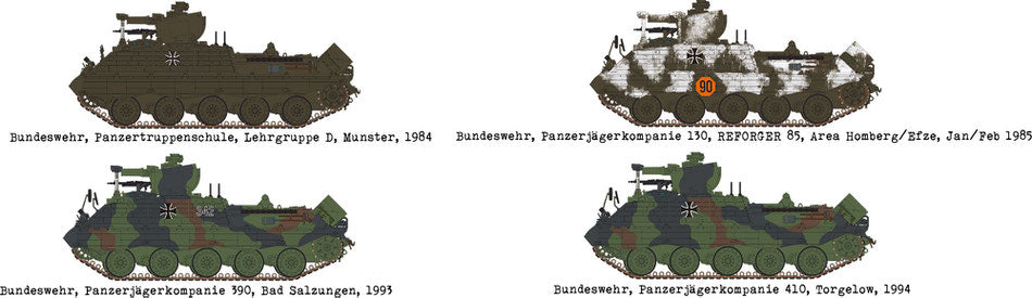 Decoraciones de la maqueta del vehículo anticarro alemán Jaguar 2 en escala 1:35 de Das Werk referencia 35036