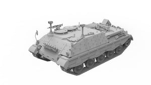 Frontal de la maqueta del vehículo anticarro alemán Jaguar 2 en escala 1:35 de Das Werk referencia 35036