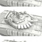 Configuraciones de la torreta de la maqueta del carro de combate ruso T-72 en versión B3M en escala 1:72 de Meng referencia 72-007