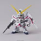 Vista frontal de la figura del SD Gundam RX-0 Unicorn Gundaml de Bandai referencia 65619