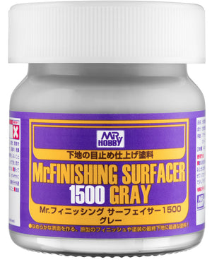 Bote de 40ml de imprimador gris Mr Finishing Surfacer 1500
