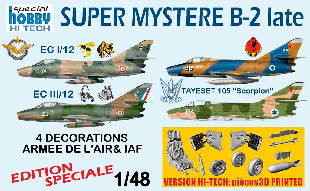 SPECIAL HOBBY (1/48) SMB-2 Super Mystere - Special Edition additional French decals