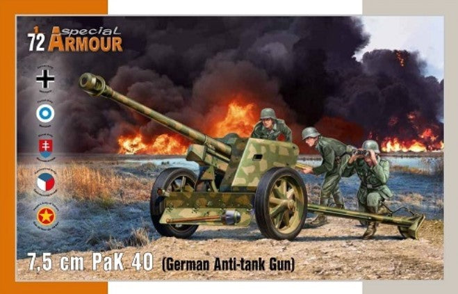 SPECIAL HOBBY (1/72) 7,5cm PaK 40 (German Anti-tank Gun)