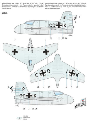 SPECIAL HOBBY (1/72) Messerschmitt Me 163A "First rocket fighter"