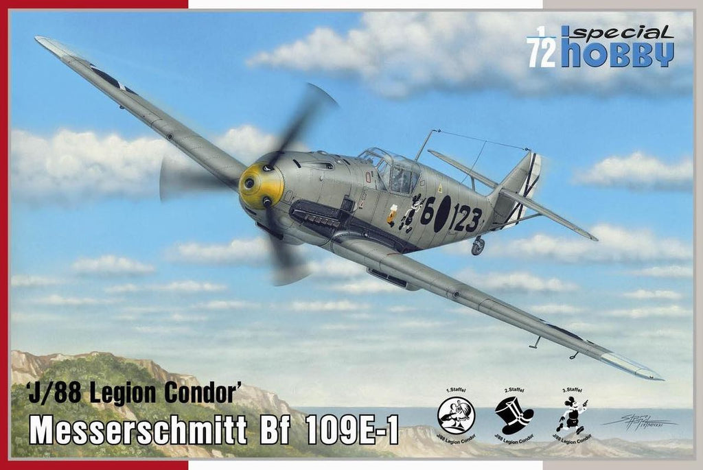 SPECIAL HOBBY (1/72) Messerschmitt Bf 109E-1 'J/88 Legion Condor'