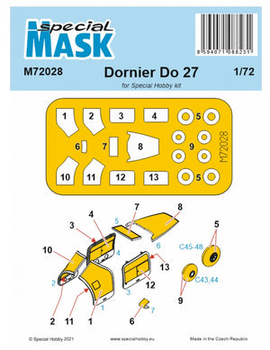 SPECIAL MASK (1/72) Dornier Do 27 (for Special Hobby)