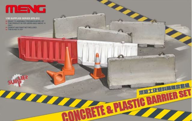 MENG (1/35) Concrete & Plastic Barrier Set
