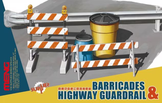 MENG (1/35) Barricades & Highway Guardrail