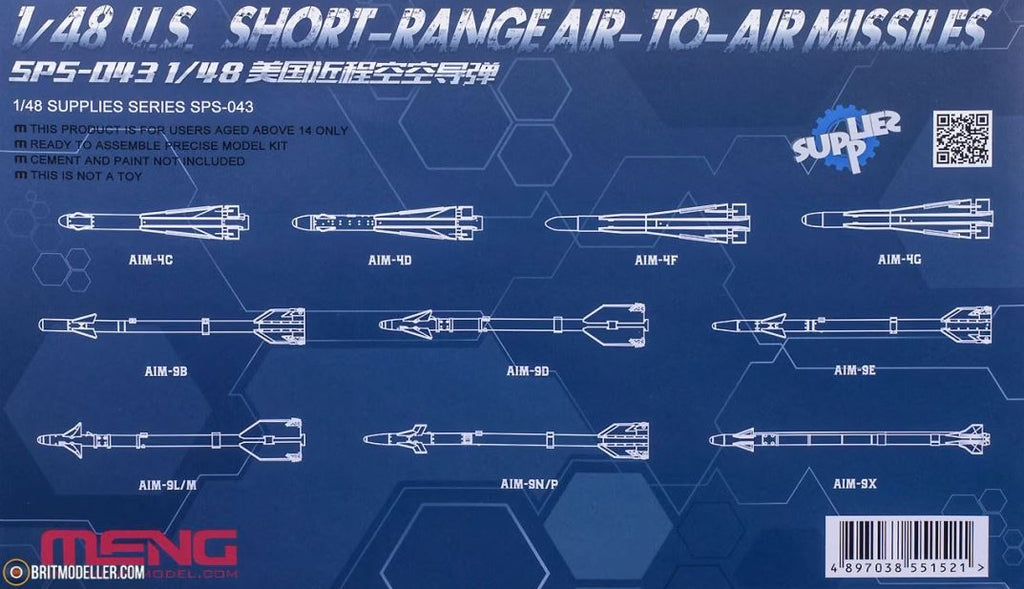 MENG (1/48) U.S. Short-Range Air-to-Air Missiles