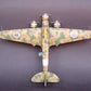Vista aerea de la maqueta del avion italiano SM-79 Sparviero en escala 1:48 de Trumpeter referencia 02817