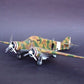 Vista frontal de la maqueta del avion italiano SM-79 Sparviero en escala 1:48 de Trumpeter referencia 02817