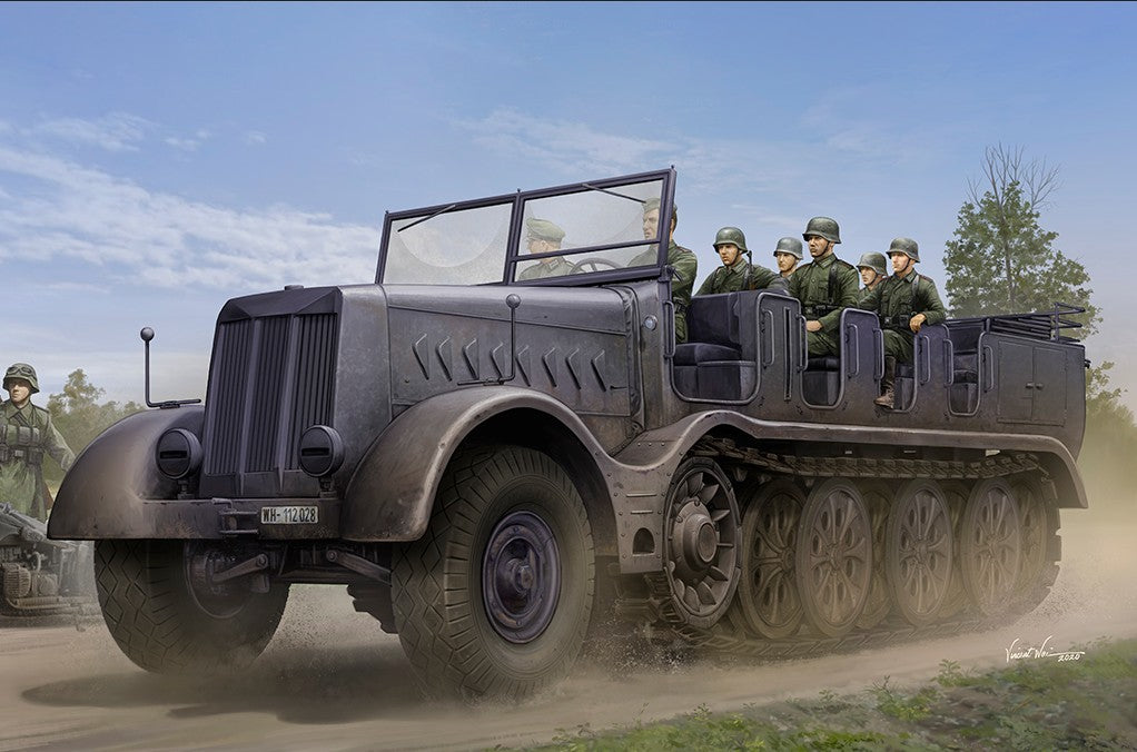 Portada de la maqueta del Sd.Kfz.9 Famo en escala 1:35 de Trumpeter con referencia 09575